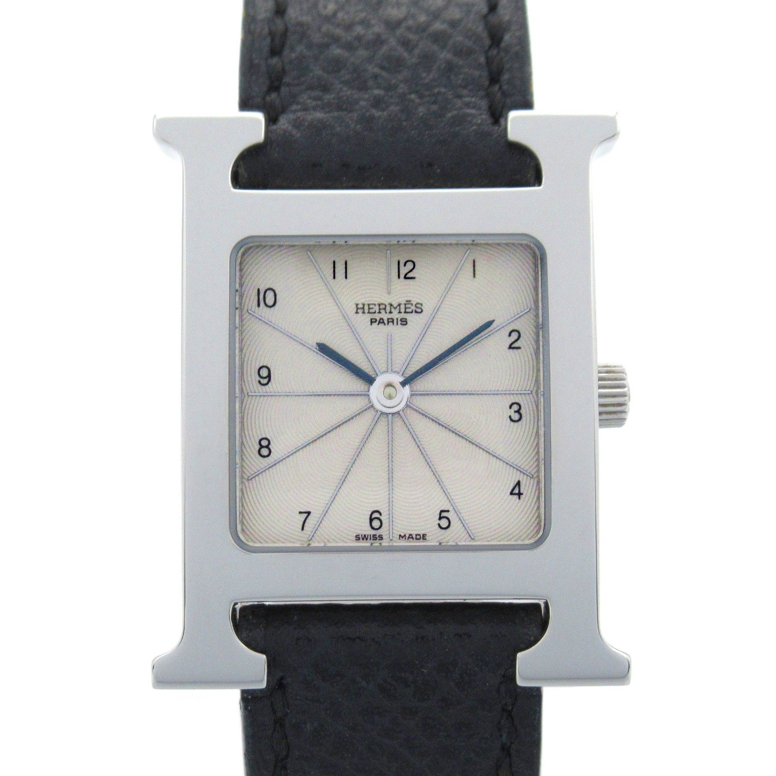 エルメス HERMES 腕時計 Hウォッチ HH1.210 アイボリー ステンレススチール Hウォッチ レディース Used A