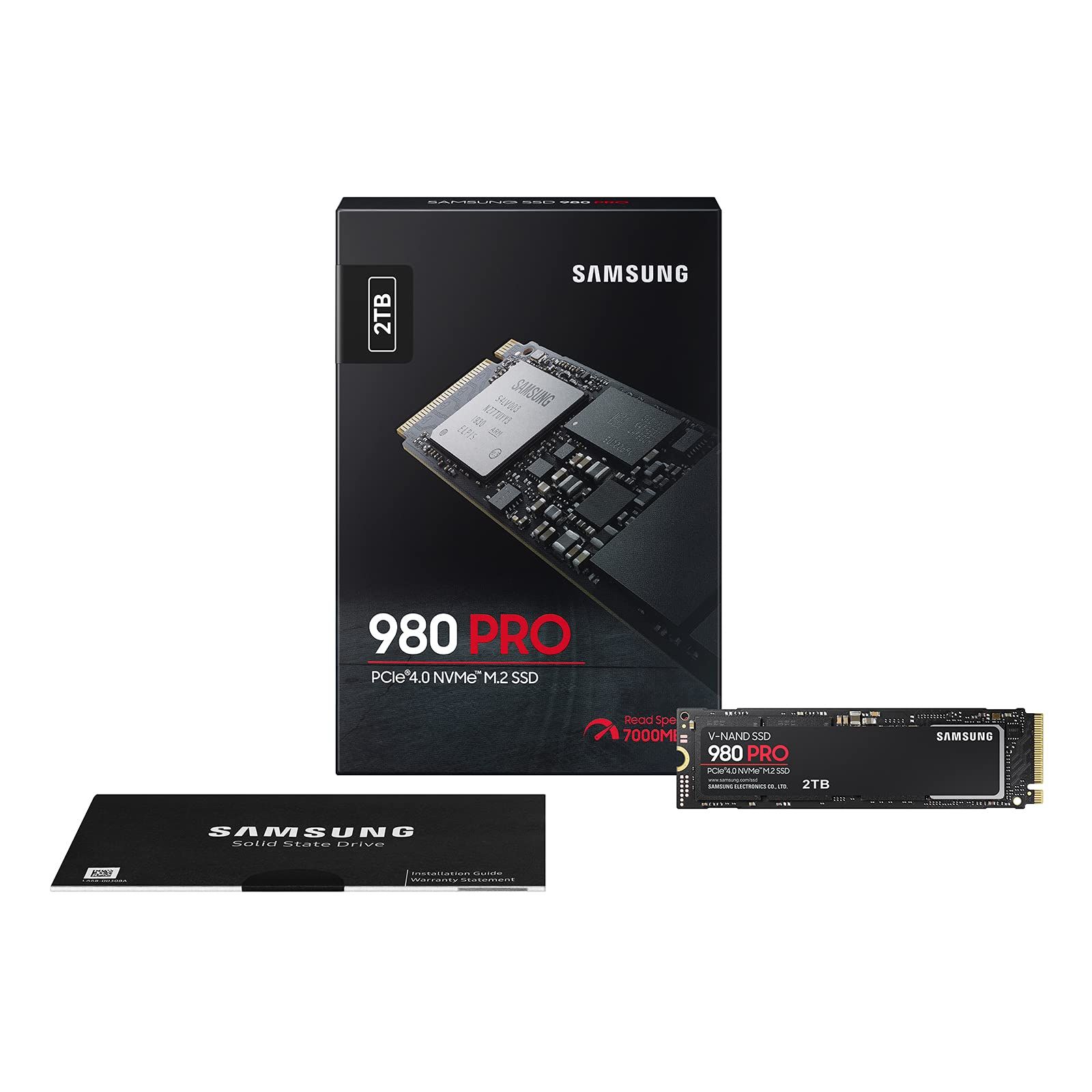 Samsung 980 PRO 2TB PCIe Gen 4.0 x4 (最大転送速度 7，000MB/秒 