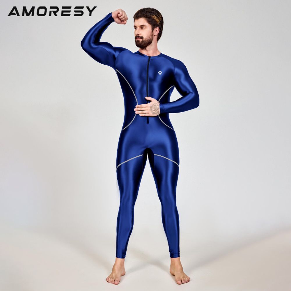 AMORESY Centurionシリーズ メンズ 長袖全身タイツ スパンデックス