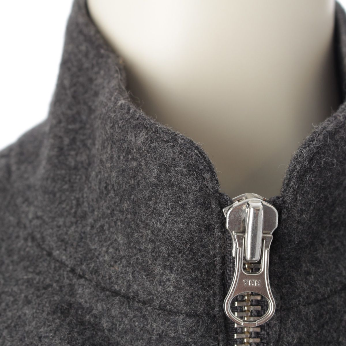 エムエムシックス ウール フロント ジップアップ コート アウター  