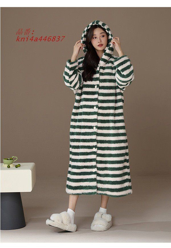 ルームウェア レディース ワンピース 可愛い 寝巻き 寝間着 ゆったり 着る毛布 フード もこもこ 気持ちいい パジャマ お揃い 暖かい kni4a446837