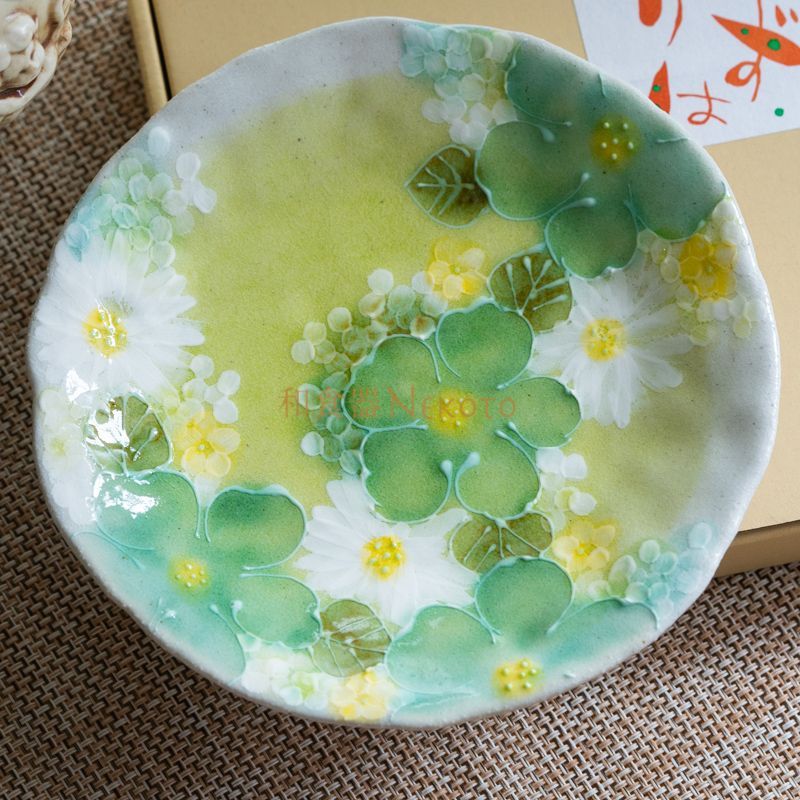 【新品未使用】工房ゆずりは瀬戸焼 プレート ケーキ・デザート 贈り物3枚セット 楽天市場】【色彩花 ケーキ皿】瀬戸焼 和食器 食器 プレート ケーキ