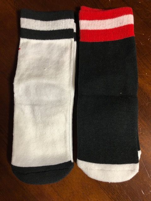 ナイキ NIKE キッズ ２足組 ユニセックス クッション付きクルーソックス 靴下 通園通学 UN0342-023 CUSHIONED SOCKS SET OF 2 10C-3Y WHITE/BLACK