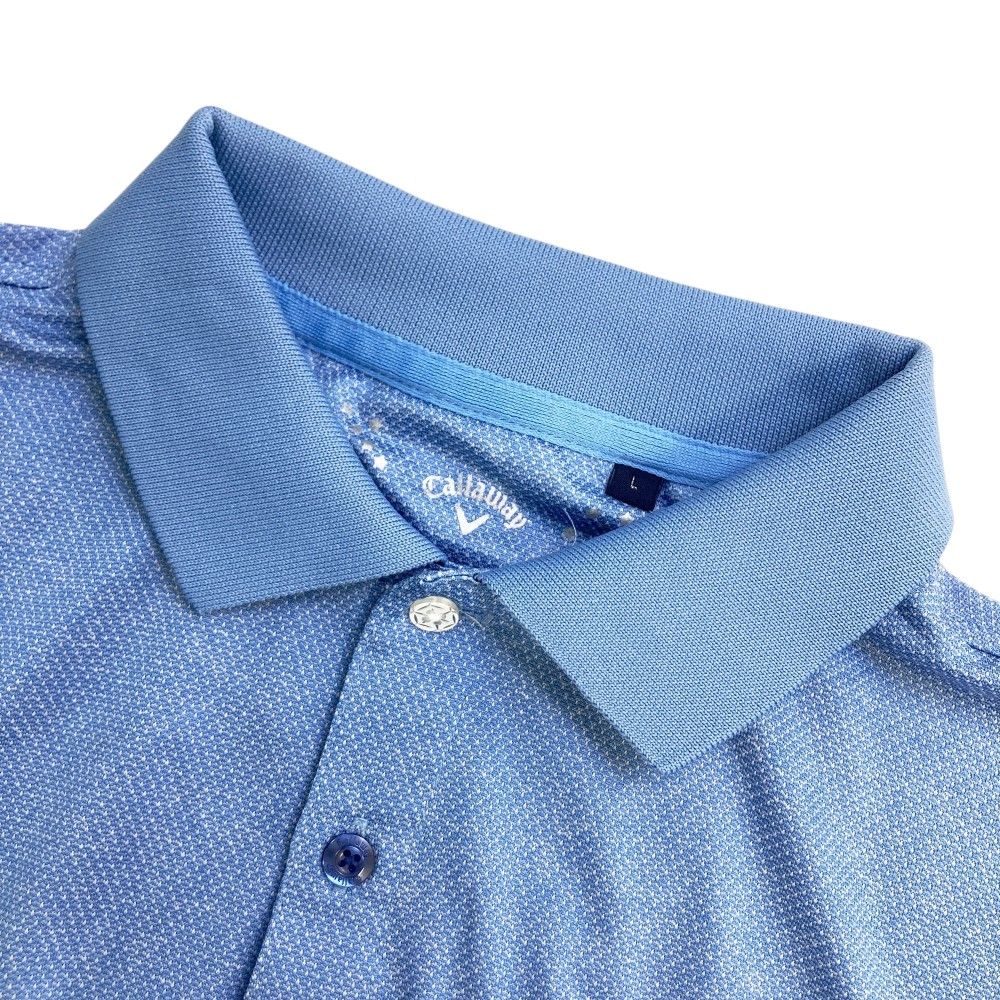 サイズ：4 CPG ゴルフウェア 半袖 ポロシャツ Lサイズ メンズ ブルー