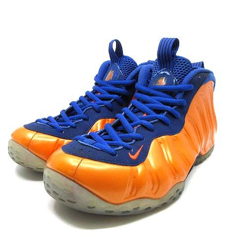 ナイキ NIKE エアフォームポジットワン ニューヨークニックス AIR FOAMPOSITE ONE NEW YORK KNICKS スニーカー  314996-801 オレンジ ブルー 27.5cm