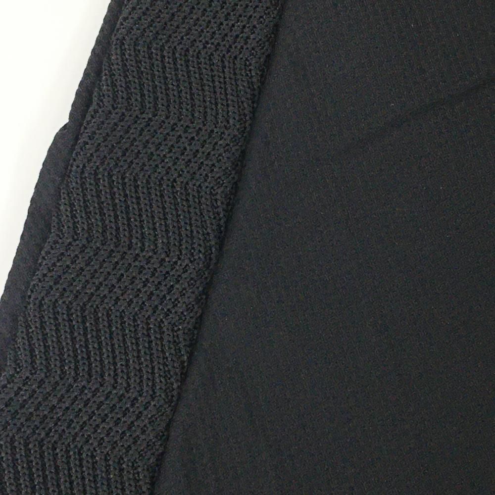 ★特価★【新品】モンジー ハーフパンツ 黒 サイド切り替え ロゴ刺しゅう メンズ XL ゴルフウェア ｍonzee