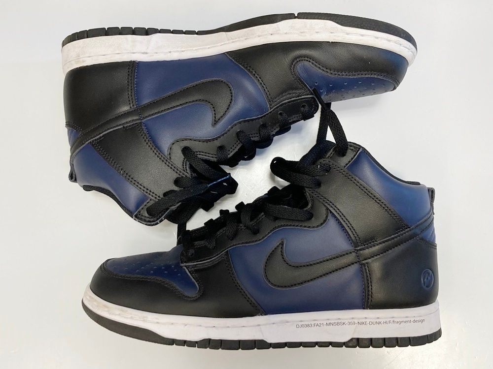 ナイキ NIKE DUNK HI / F FRAGMENT DESIGN/TOKYO ダンク ハイ ミッドナイトネイビー ネイビー系 紺 シューズ  DJ0383-400 メンズ靴 スニーカー ネイビー 26.5cm 101-shoes1187 - メルカリ