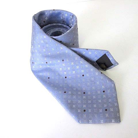LOUIS VUITTON モノグラムネクタイ ライトブルー ルイヴィトン LOUIS VUITTON ネクタイ シルク モノグラム LV