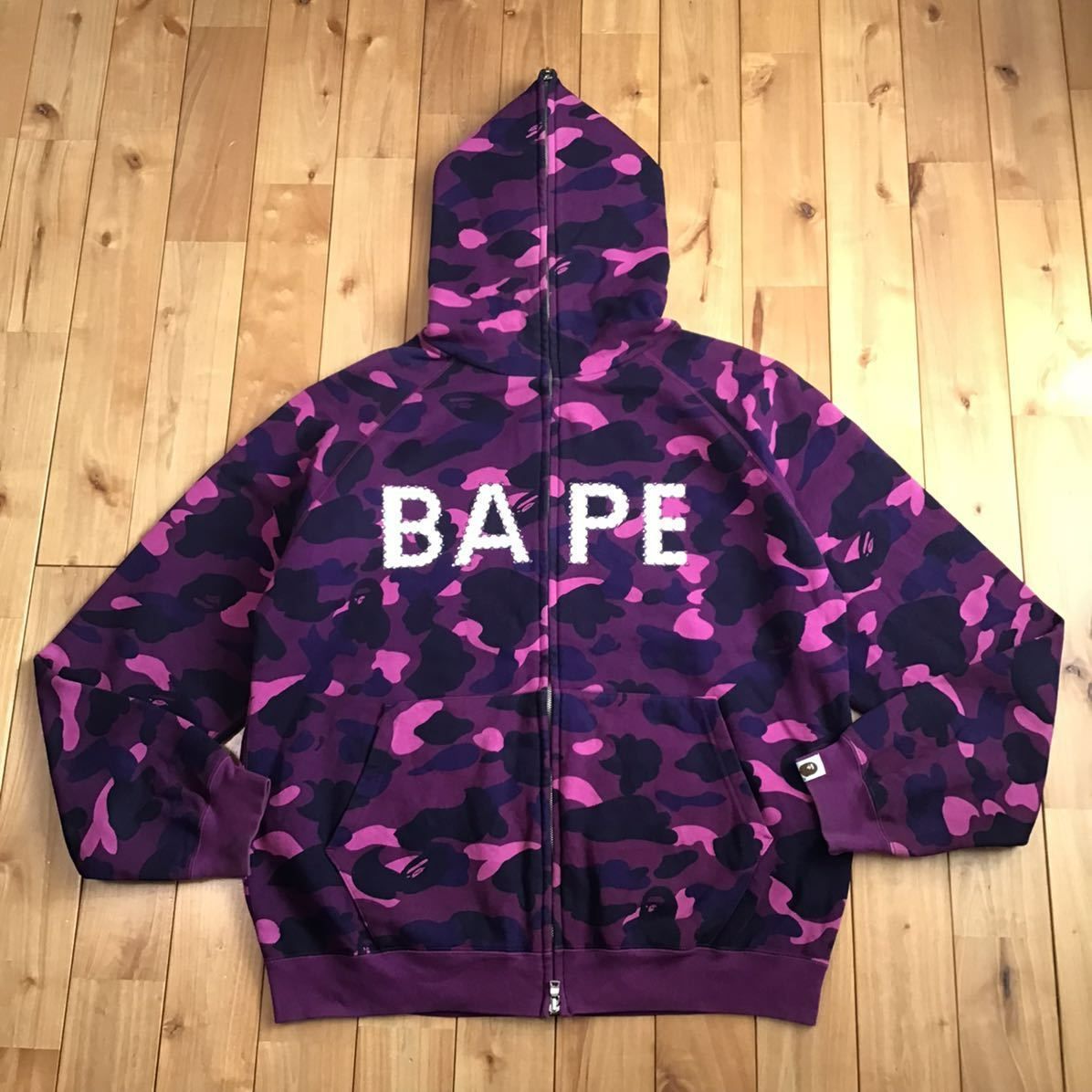 ☆激レア☆ APE BAPEロゴ ラインストーン パーカー M スワロフスキー 