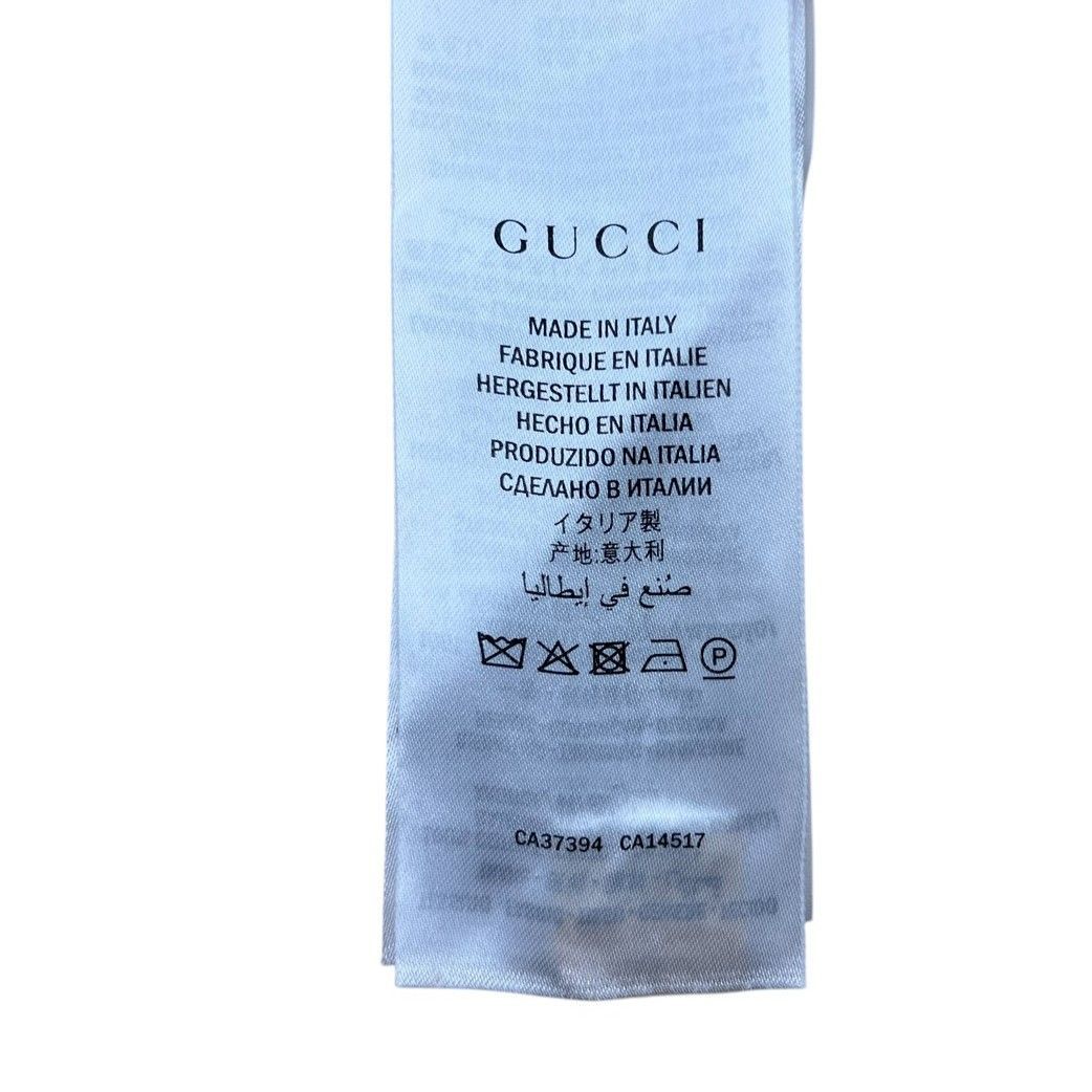 GUCCI Tシャツ カットソー 刺繍 テニスラケット オフホワイト マルチ