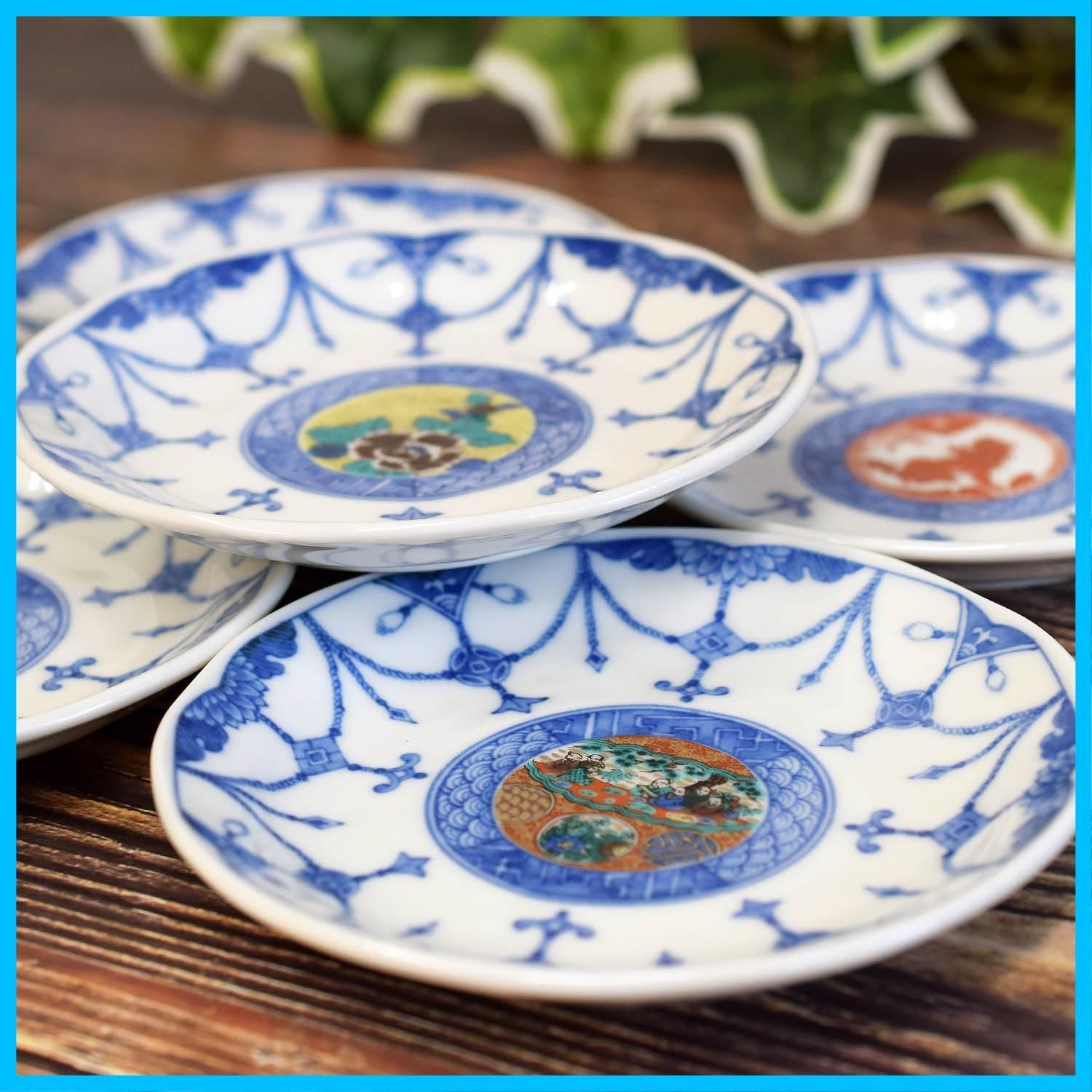 在庫処分】日本製 取り皿 和食器 陶器 時代絵 5枚組 小皿 九谷焼 食器 おしゃれ セット お皿 - メルカリ