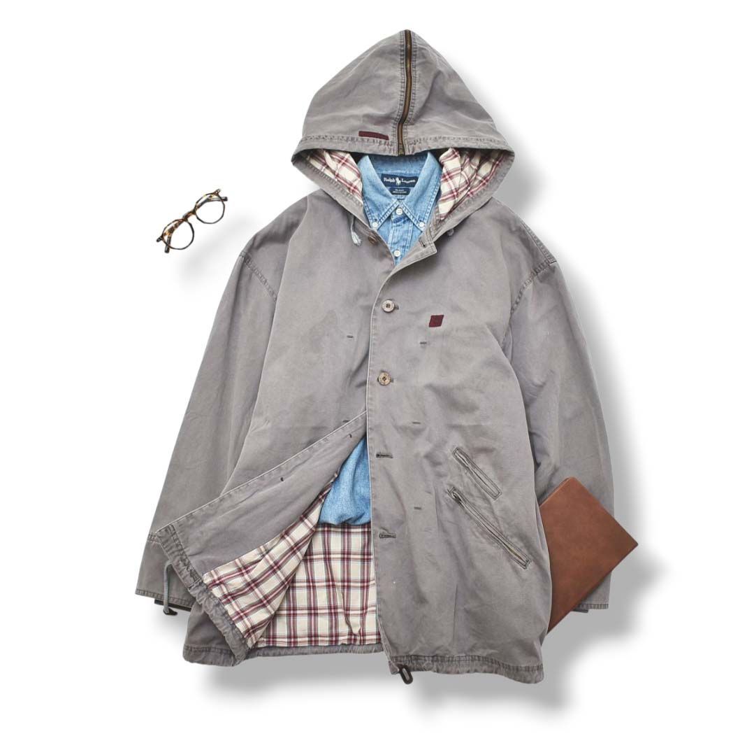 セーラーカラー】 90sヴィンテージ パパス PAPAS コットン フーデット