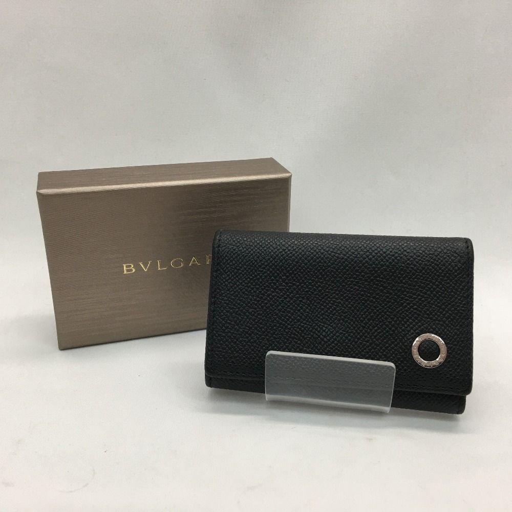 ▽▽ BVLGARI ブルガリ メンズ キーケース 6連 282234 ブラック 目立っ