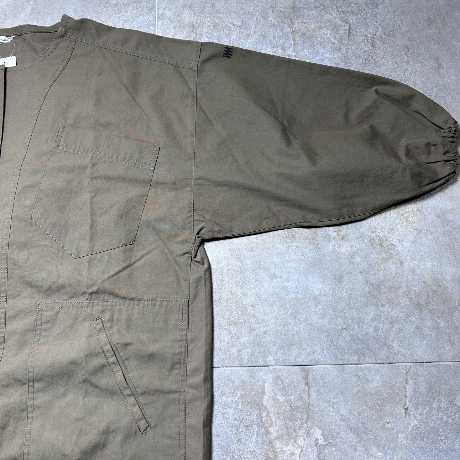 issey miyake 90s シャツワンピース カーキ イッセイミヤケ