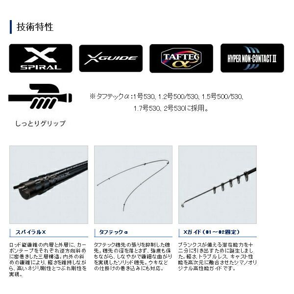 ≪'19年9月新商品！≫ シマノ '19 ラフィーネ 2号530 〔仕舞寸法