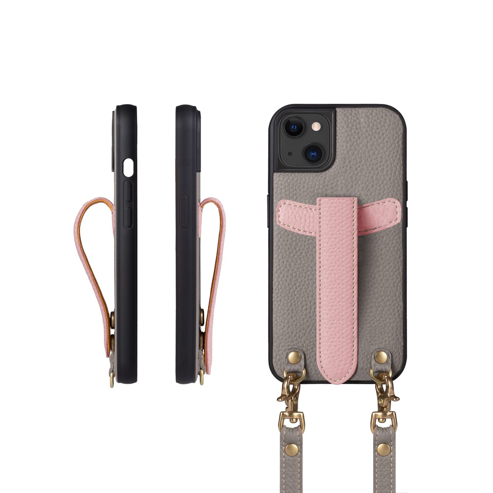 人気商品】iPhone15 コグレ ケース ショルダーストラップ 本革