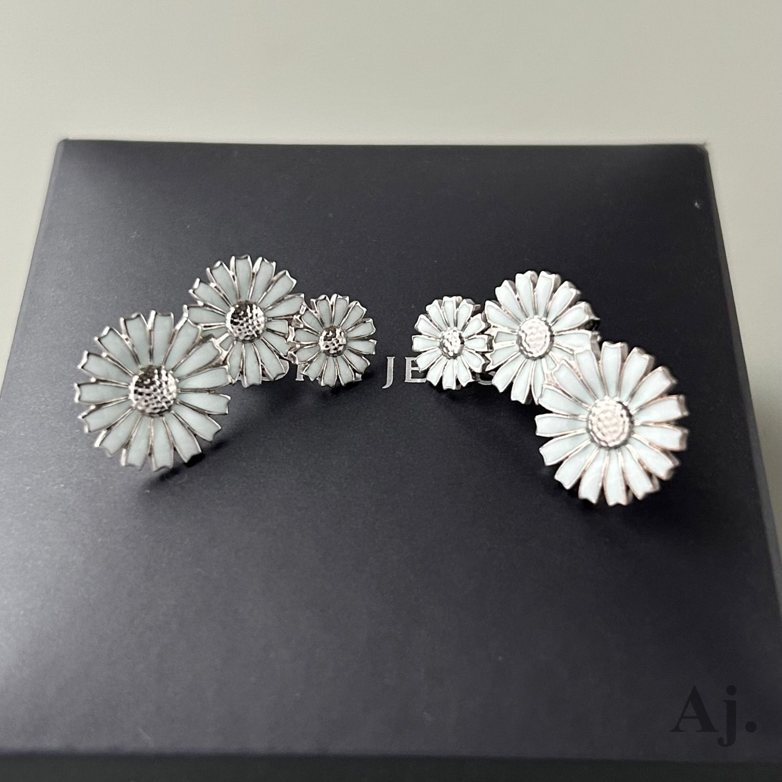 ジョージジェンセン ピアス デイジー DAISY 3連 AG925 Georg Jensen