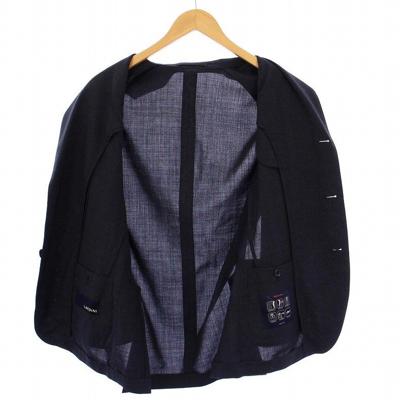 極美品 ロロピアーナ テーラードジャケット カシミヤ混 SUPER170's 紺