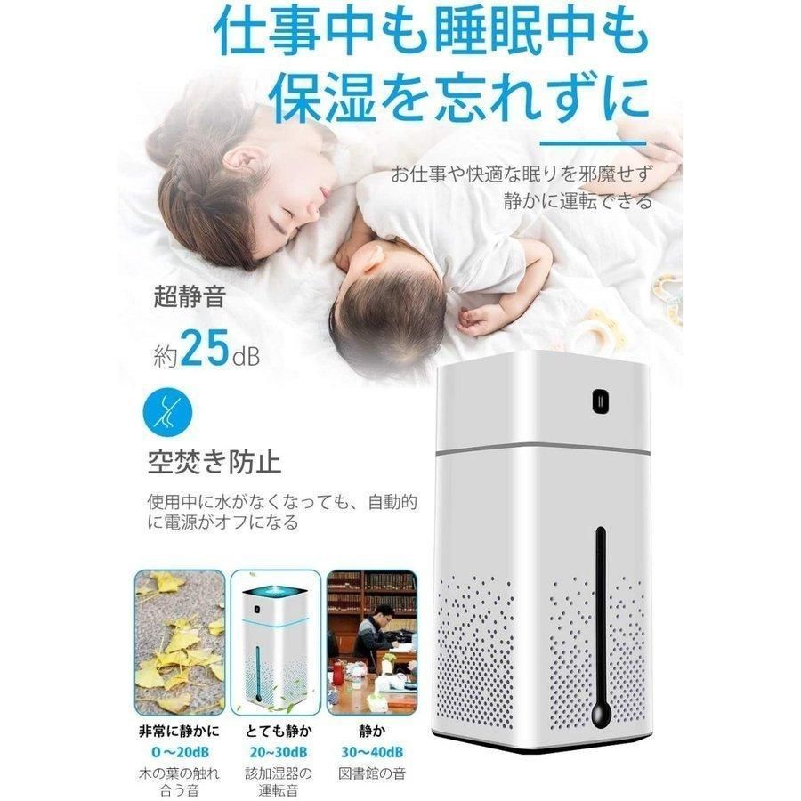 新品 加湿器 次亜塩素酸水対応 コンパクト 軽量 小型 大容量 1000ml