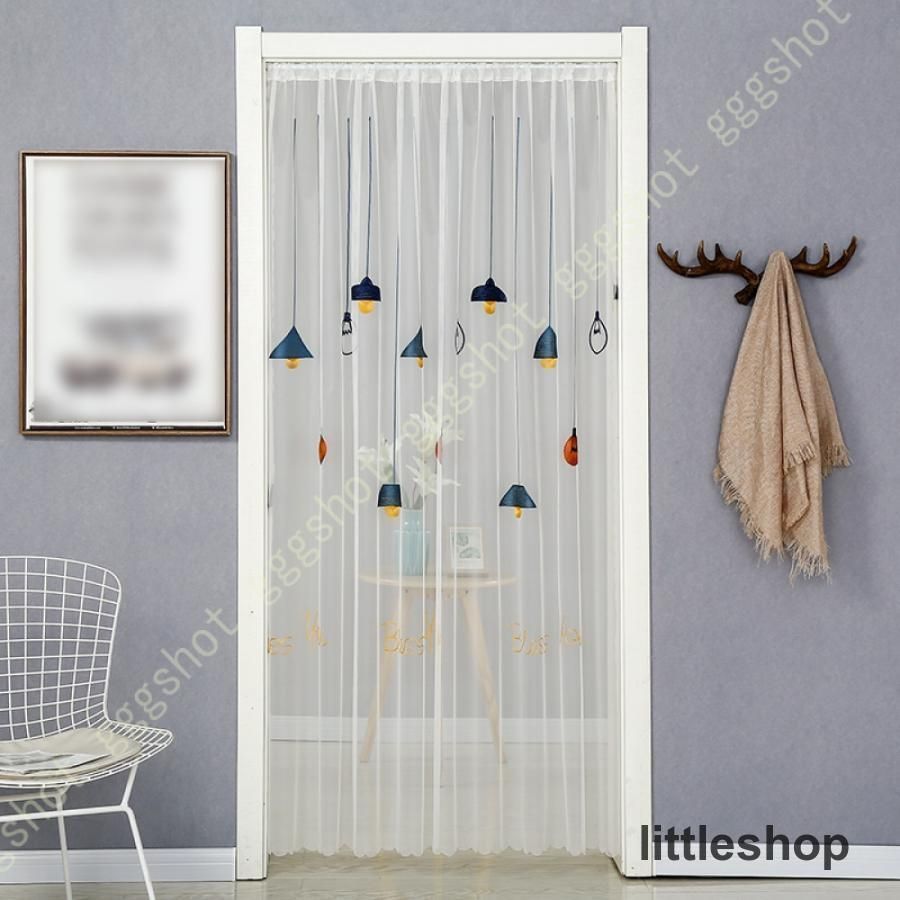 のれん おしゃれ 目隠し ドアカーテン ロング 暖簾 レース のれん 間仕切りカーテン 柔らかい 階段カーテン キッチン リビング 玄関の目隠し 玄関のれん