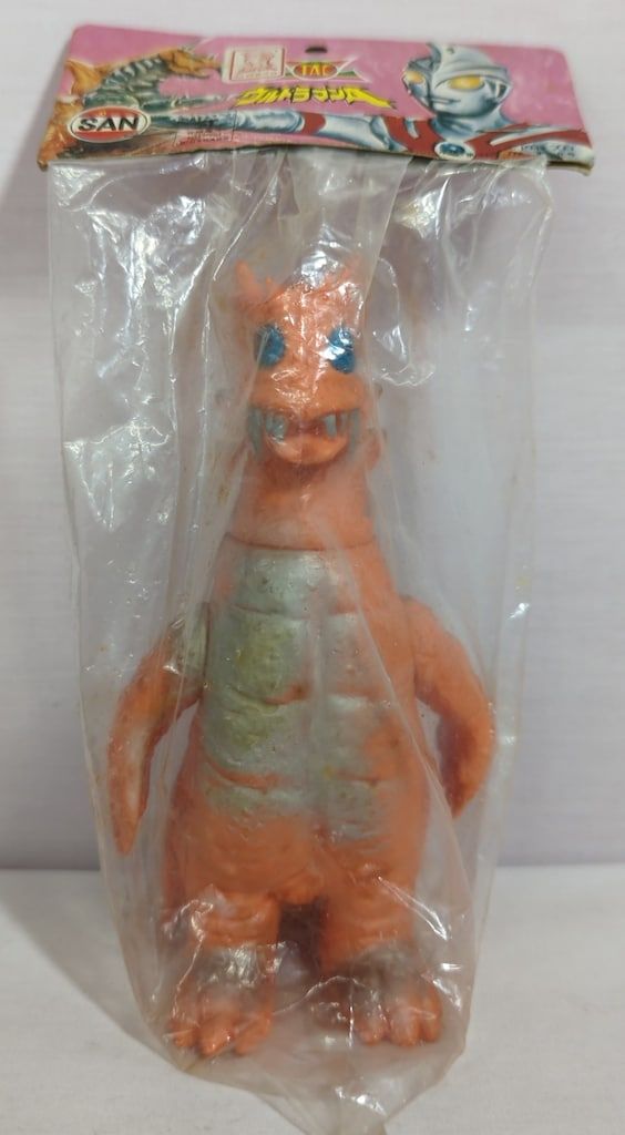 マルサン ミドルサイズ ドラゴリー|オレンジ成型|銀塗装|約130mm