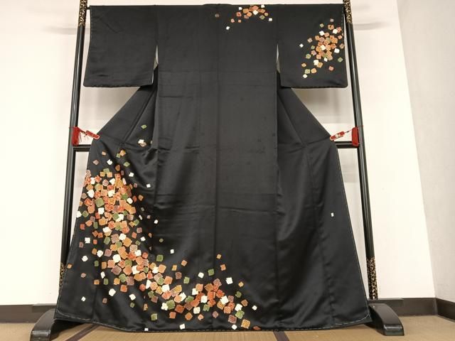 平和屋着物○十日町老舗ブランド 吉澤友禅 吾妻徳穂 訪問着 駒刺繍  