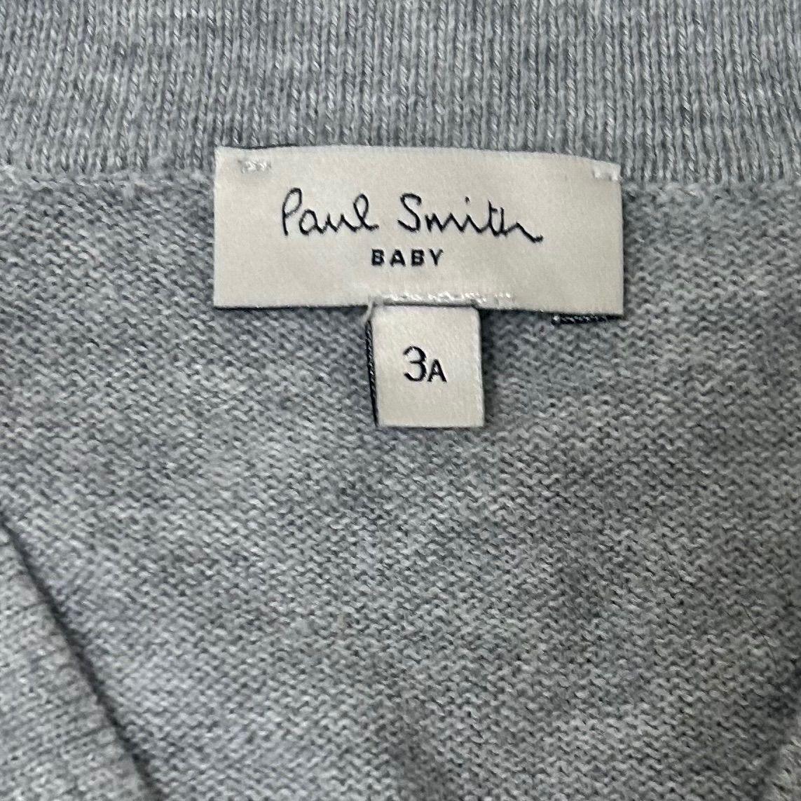 1476◯ paul smith カーディガン　馬　グレー　3A