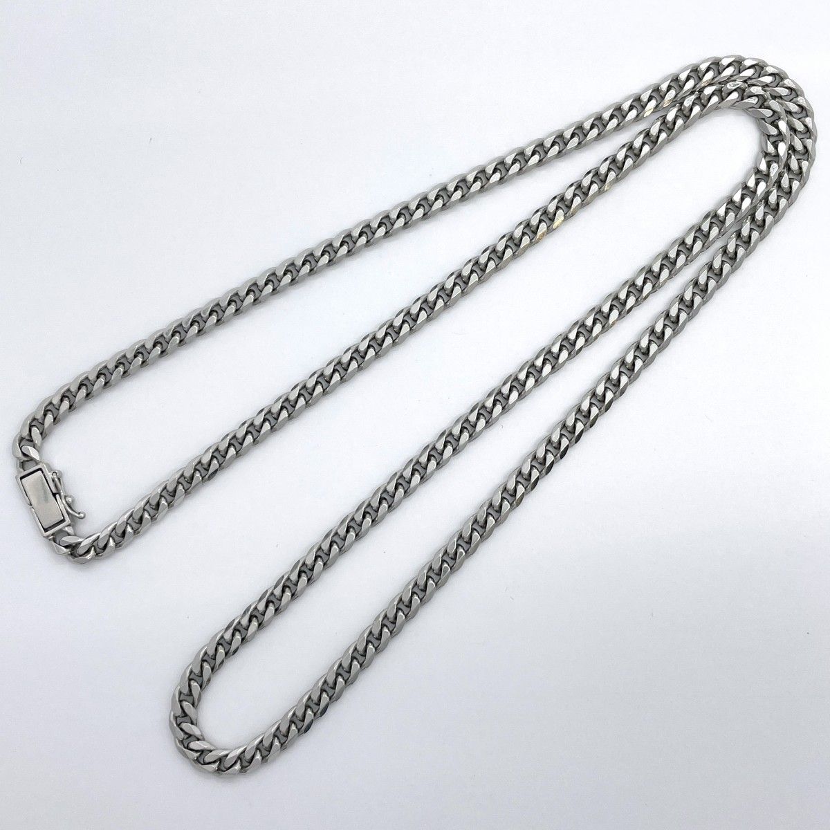 楽天市場】喜平ネックレス Pt850プラチナ 6面 ダブル 50cm 20.2g