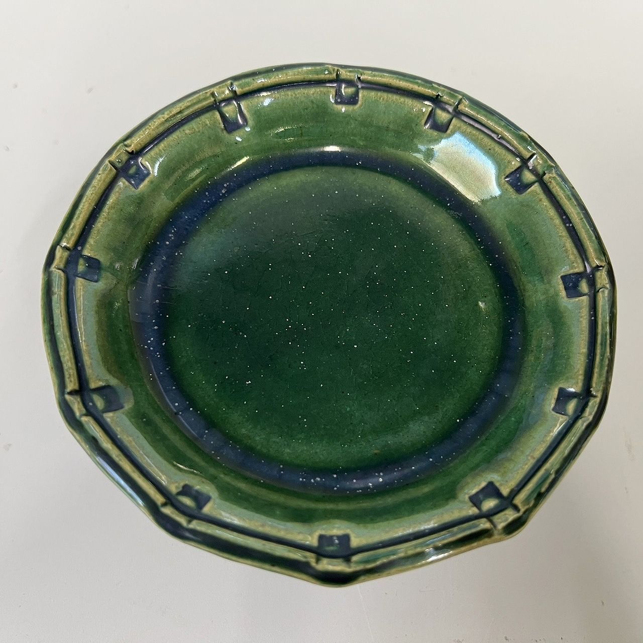 ◆ 幸兵衞窯 ◆　総織部 高台皿 × 5　＊新品未使用品 ◇ 幸兵衞窯 ◇ 総織部 高台皿 × 5 ＊新品未使用品 - メルカリ