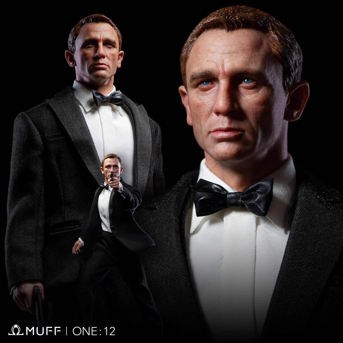 MUFF TOYS ジェームズ・ボンド 007 1/12フィギュア通常版 Goods in Stock 100% Original MUFF TOYS TOP AGENT 007 1/12 Daniel