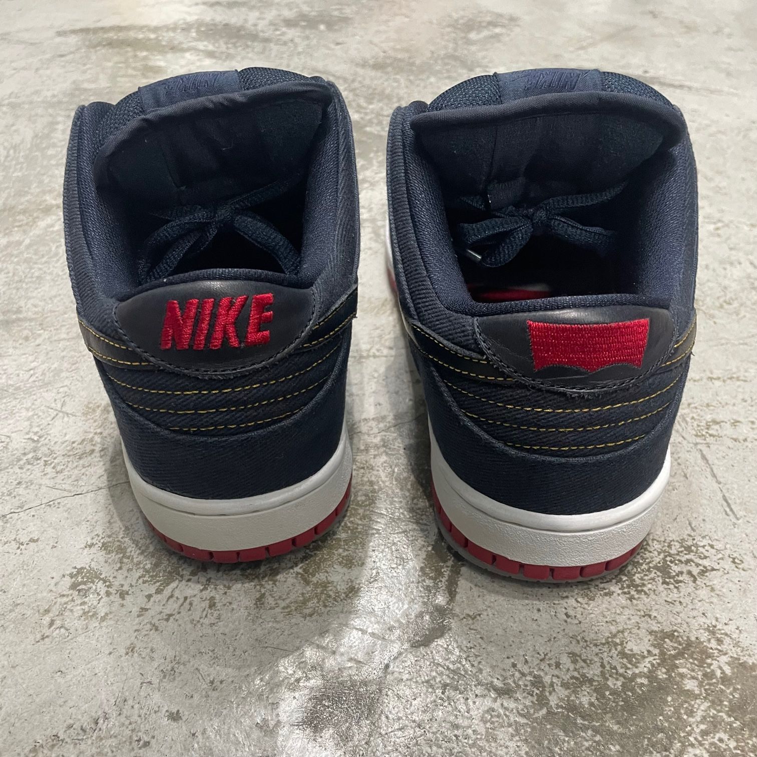 国内正規 Levis Nike Dunk SB Low Blue Denim 2012年製 コラボ デニム