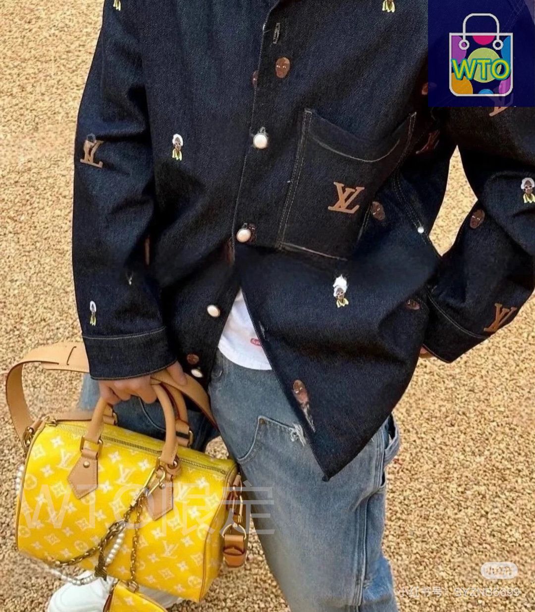 ルイヴィトン　ビジューサック　フルールドゥエピ　イヴォワール　M65085 独占レポート】ルイ・ヴィトン2024-25年秋冬ショーにAwichが来場