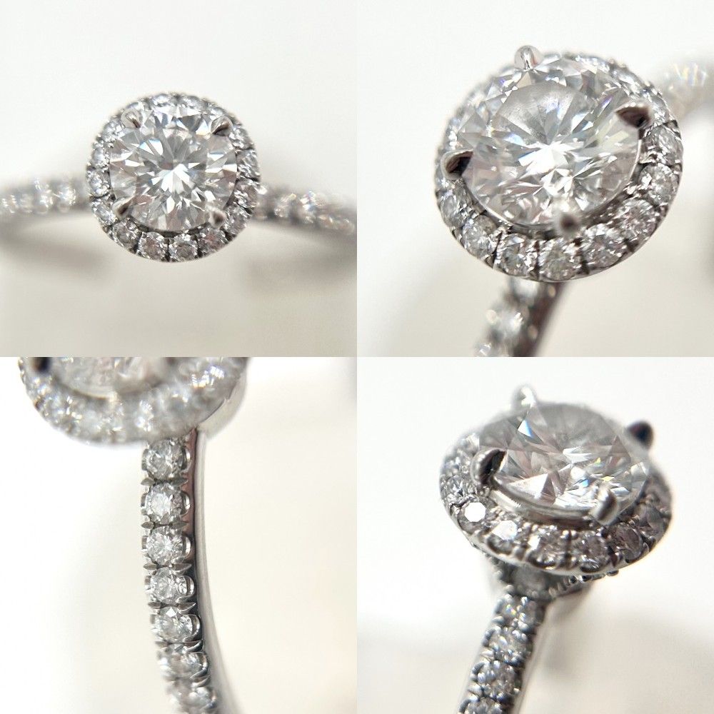 ハリーウィンストン　マイクロパヴェ　バンドリング　ハーフエタニティ　プラチナ マイクロパヴェ・バンドリング（ハーフ）(xw3C0060)｜阪急百貨店