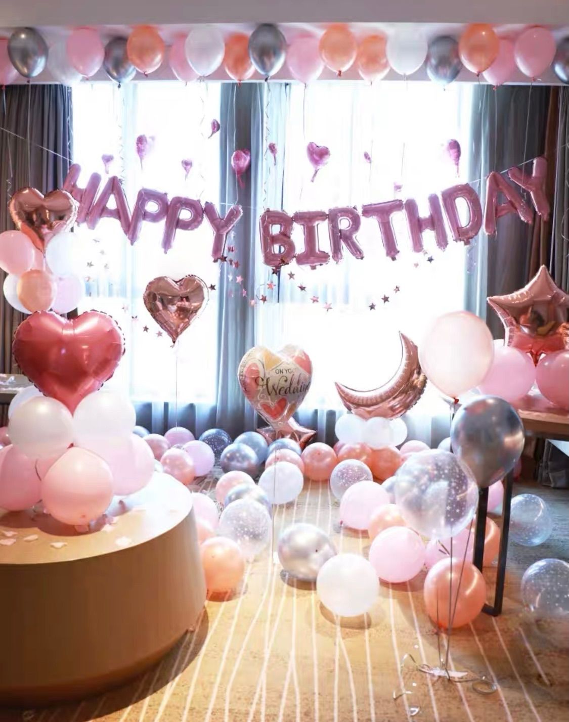 ガーランド 誕生日 HappyBirthday 飾りセット 風船 コンフェッティ 25