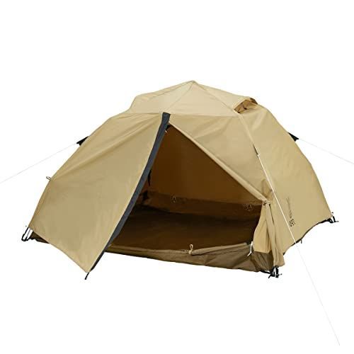 DOD ディーオーディー わがやのテントM 3人用 快適 簡単 ワンタッチ ポリコットン インナー UVカット T3-982-TN ベージュ サイズ 約 W240×D220×H120cm