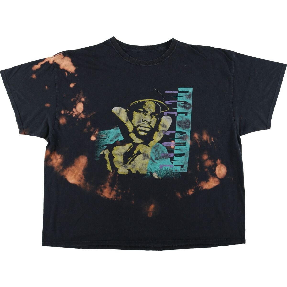 古着 ICE CUBE アイスキューブ ブリーチ加工 ラップTシャツ ラップT メンズXL/eaa413944