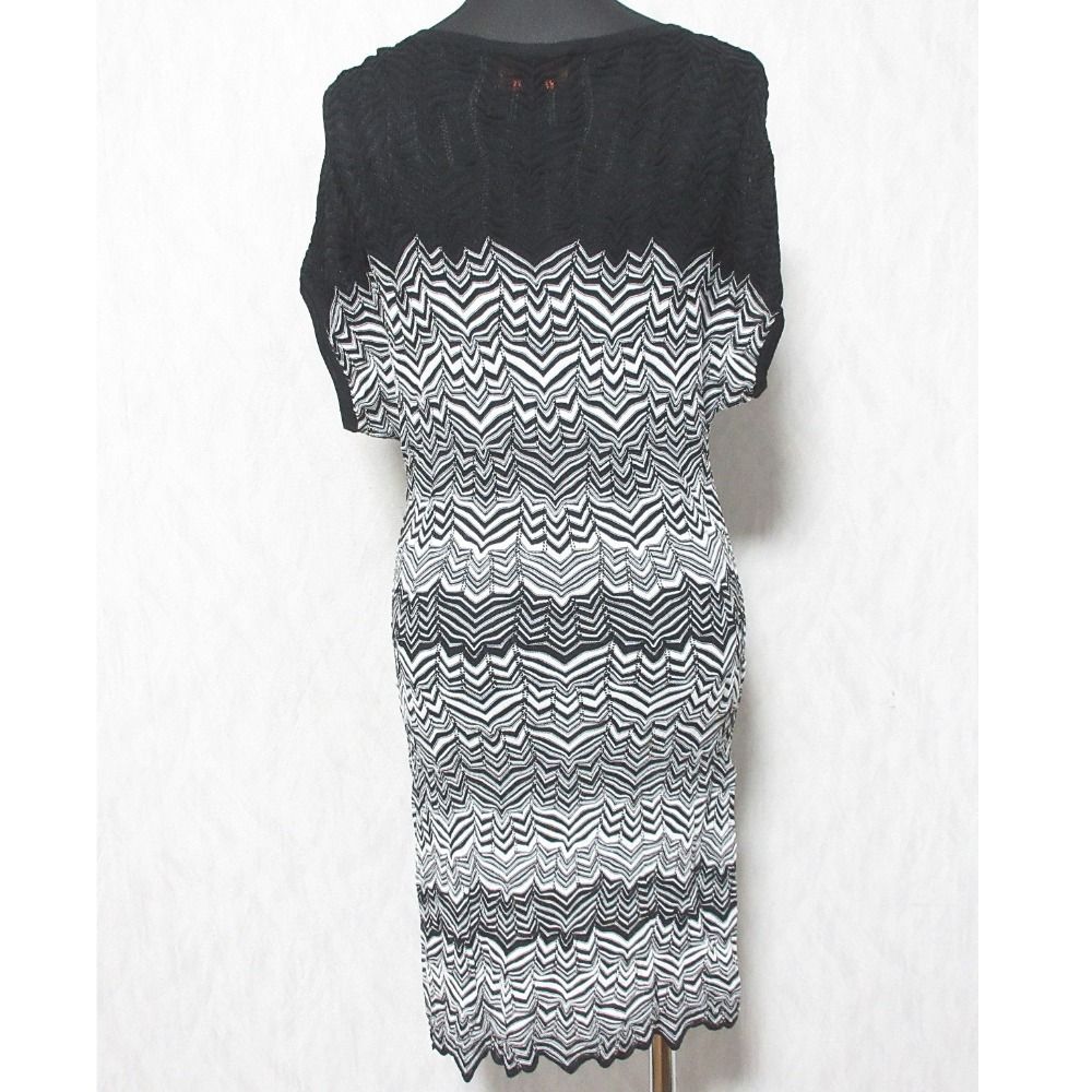 美品 MISSONI ミッソーニ ショートスリーブ ひざ丈 タイト
