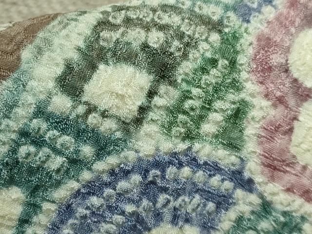 平和屋着物□極上 名門 藤娘きぬたや・総絞り 九寸開き名古屋帯 青海波