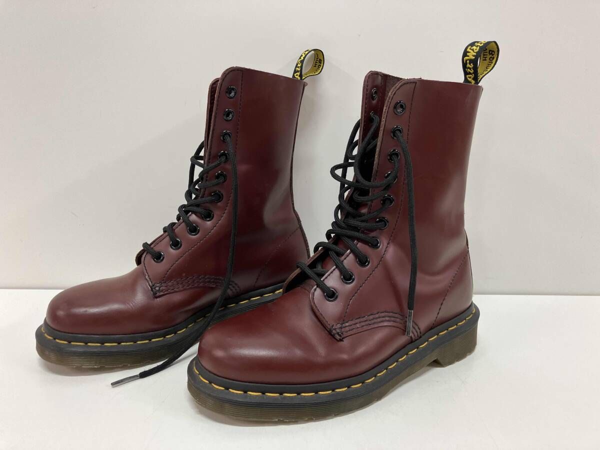 ドクターマーチン　ロングブーツ　UK4 DR.Martens ドクターマーチン ロング 1490 10HOLE UK4 - メルカリ