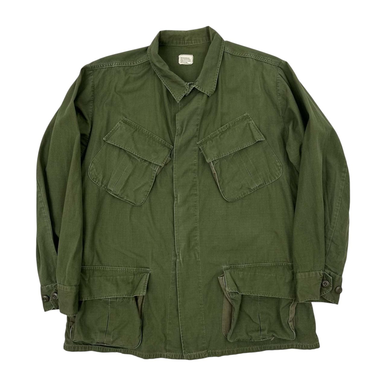 60's US.ARMY ジャングルファティーグジャケット M-R/カーキ/4th