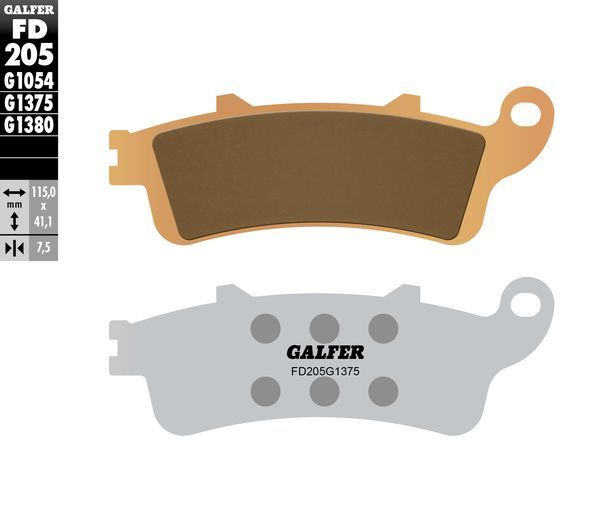 Galfer / ガルファー ブレーキパッド シンタードメタル スポーツバイク用 | FD205G1375