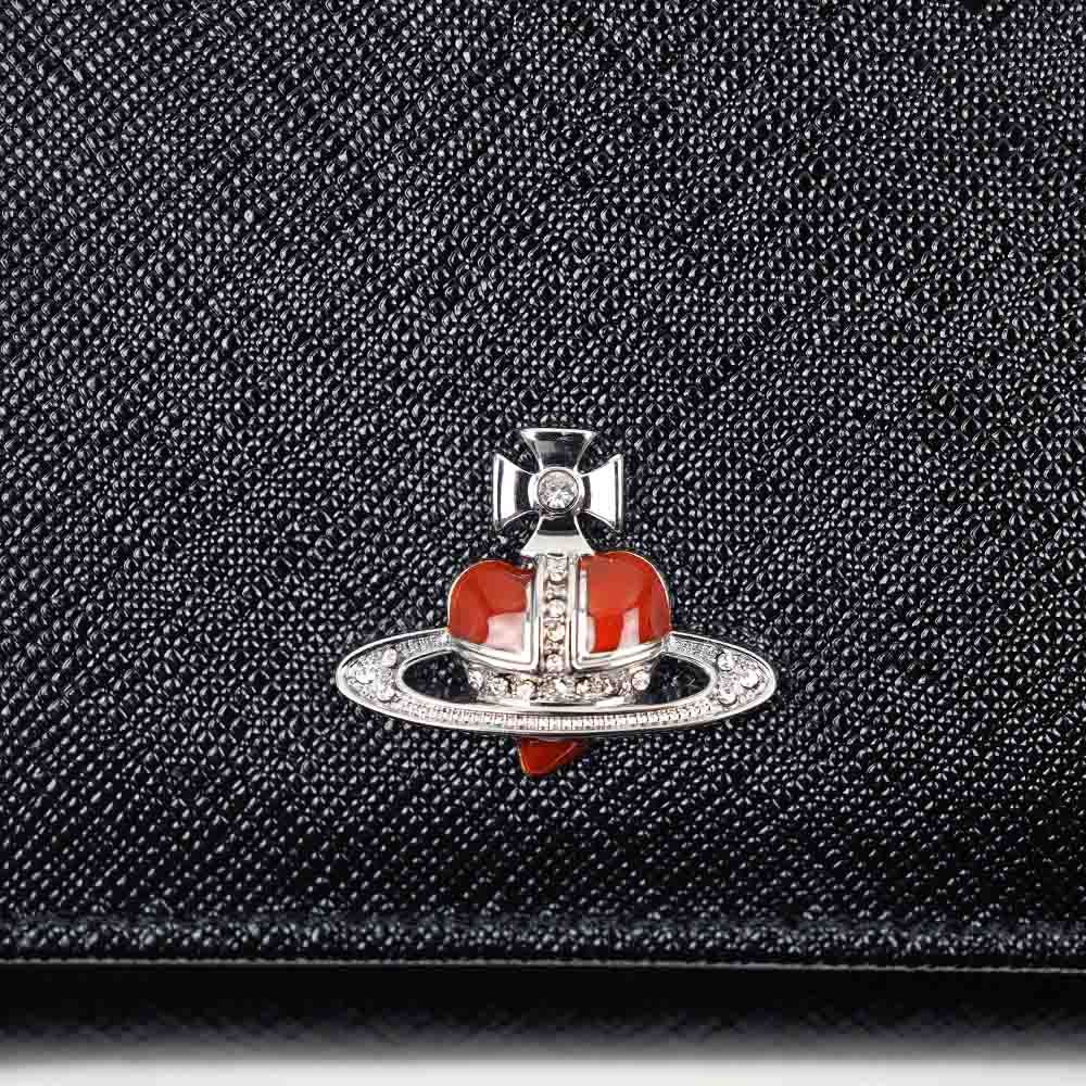 Vivienne Westwood 長財布 がま口 ブラック ビッグオーブ - メルカリ