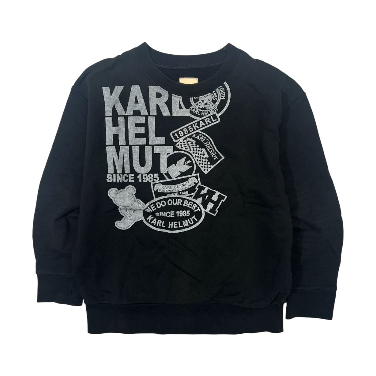 Karl Helmut カールヘルム プリント 長袖トレーナー M/ブラック - メルカリ