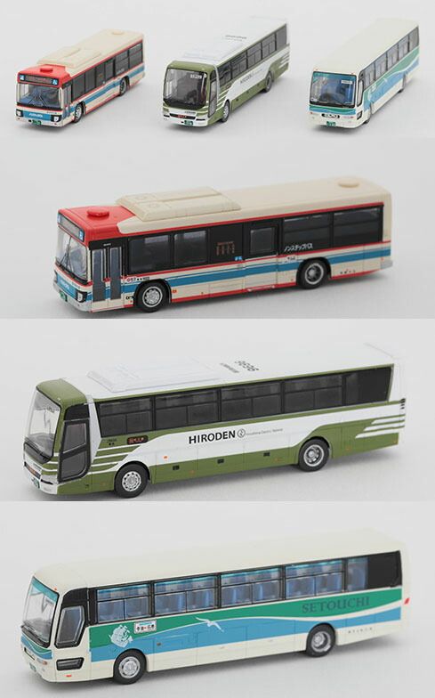 中古】鉄道模型 1/150 広島バスセンターセットB(3台セット) 「ザ・バス