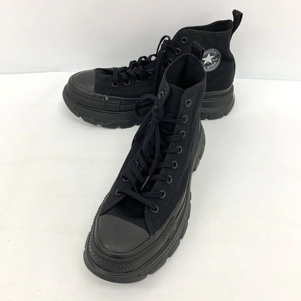 CONVERSE ALL STAR 100 TREKWAVE ハイカット スニーカー 1SD189 新品同様 厚底 シューズ メンズ 29cm ブラック コンバース 靴 DF14084