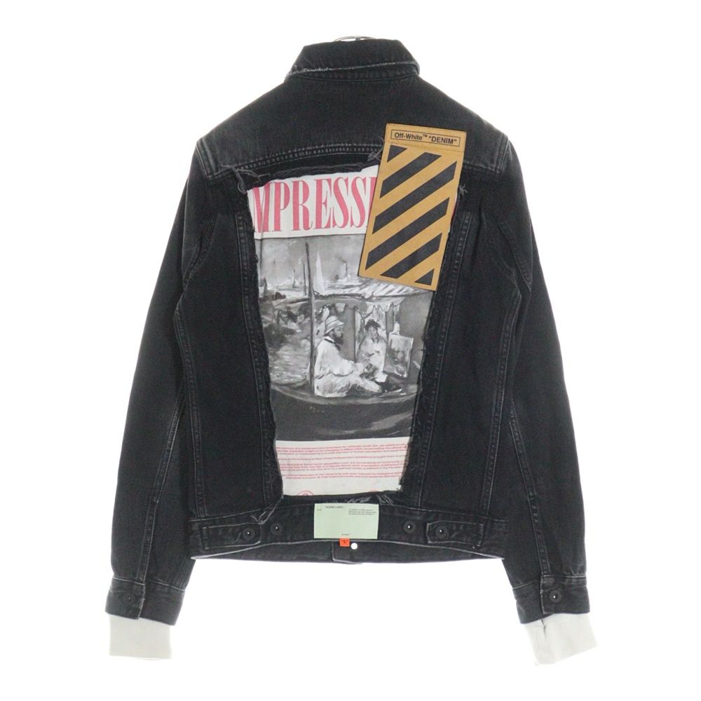 【正規美品】Off-White デニムジャケット OFF-WHITE (オフホワイト) 19SS Impressionism Denim Jacket