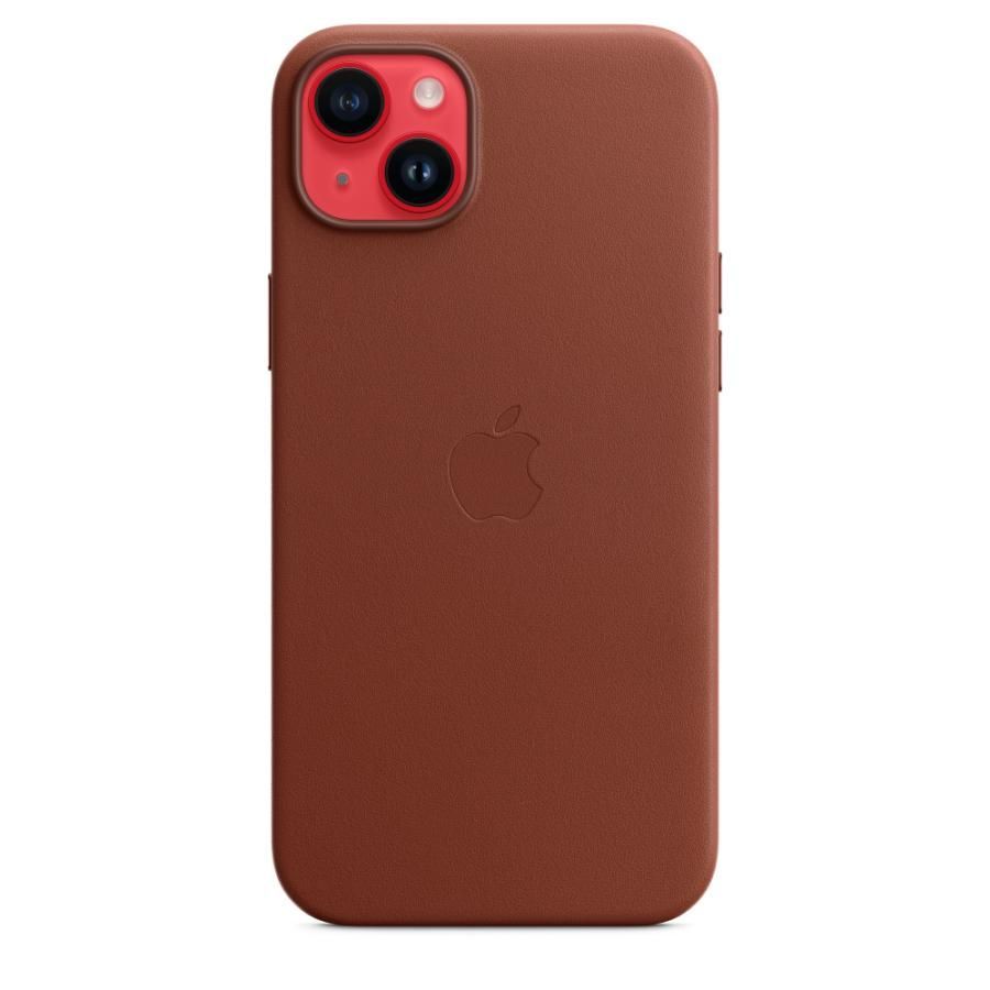 Apple 純正 iPhone 14 Plus レザーケース アンバー ブラウン