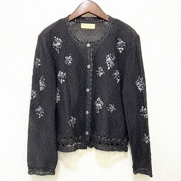 anc アトリエサガン ATELER SAGAN カーディガン L チャコールグレー系