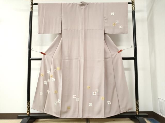 平和屋着物○訪問着 色紙草花文 金彩 正絹 逸品 CAAW7489yc - メルカリ