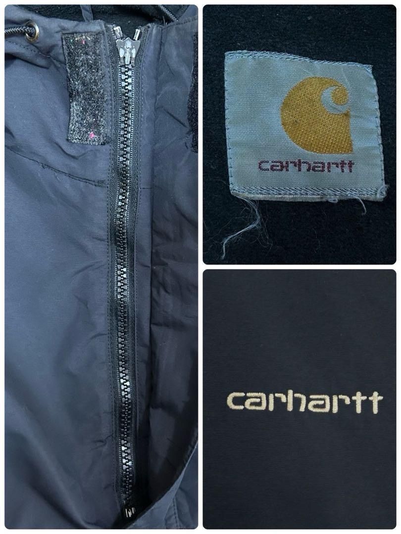 カーハート Carhartt 刺繍ロゴ 裏フリース アノラックパーカー
